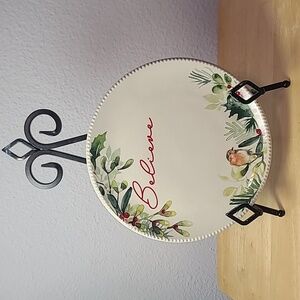 Set of 4 Better Homes and Garden Holiday plates Believe